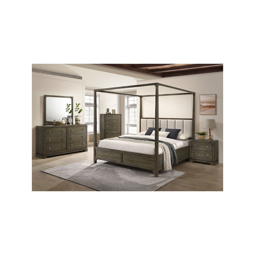Buy farmhouse furniture Aupa California King Mediterranean Farmhouse Canopy Bed Frame - Modern Cottage Farmhouse Furniture