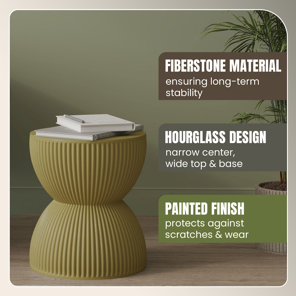 Buy farmhouse furniture Green Yellow Modern Italian Contemporary Side End Table - Modern Cottage Farmhouse Furniture