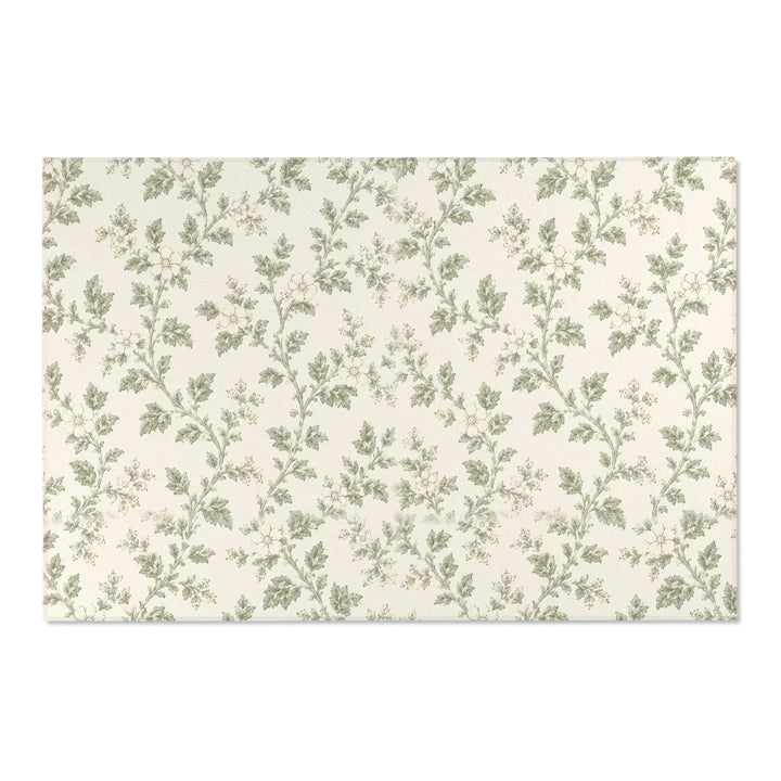 Buy farmhouse furniture Vintage Botanical Cream &amp; Sage Accent Rug - Modern Cottage Farmhouse Furniture