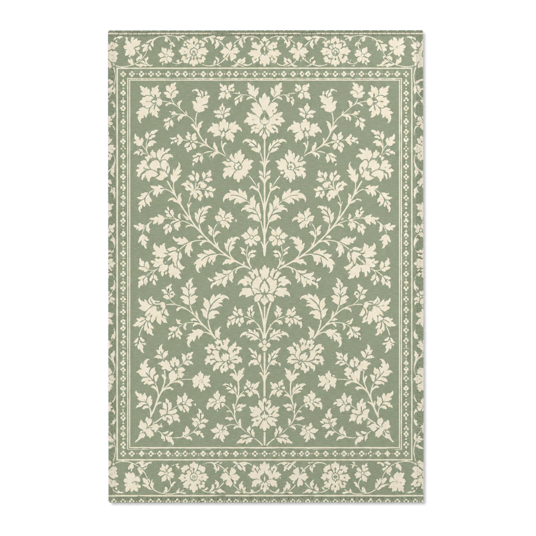 Buy farmhouse furniture Decorative Cream &amp; Sage Area Rug By. Artisan Blooms - Modern Cottage Farmhouse Furniture