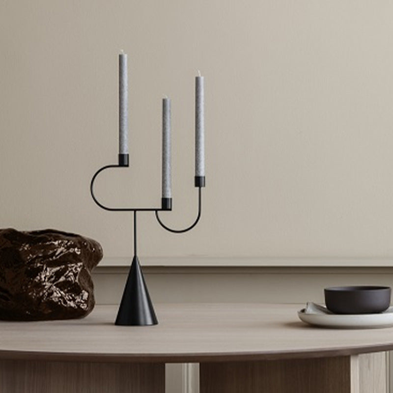 Buy farmhouse furniture Meraki | Minimalist Modern Mediterranean Contemporary Candlestick Holder - Modern Cottage Farmhouse Furniture