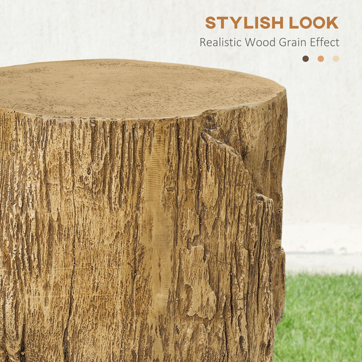 Buy farmhouse furniture Tree Stump End Table | Concrete Farmhouse Accent Table | Indoor &amp; Outdoor | 198 lb Capacity - Modern Cottage Farmhouse Furniture