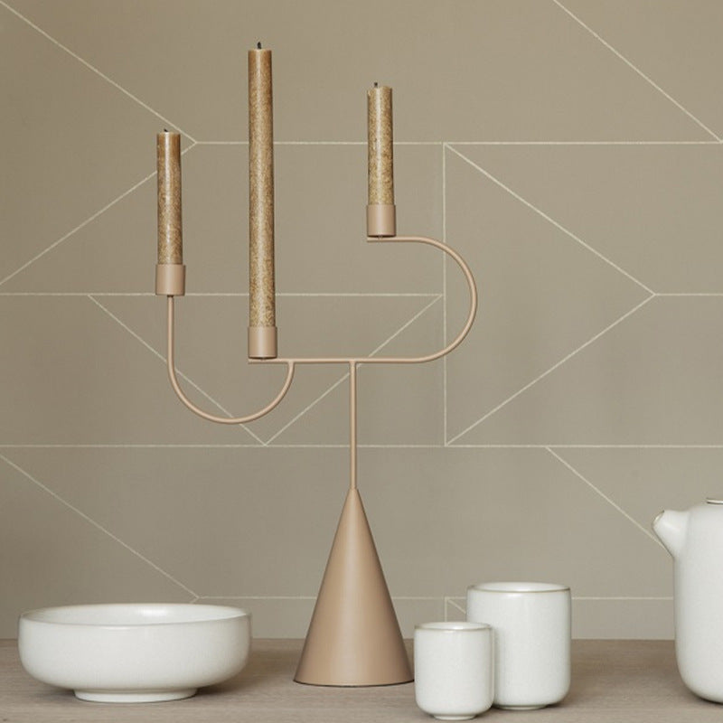 Buy farmhouse furniture Meraki | Minimalist Modern Mediterranean Contemporary Candlestick Holder - Modern Cottage Farmhouse Furniture