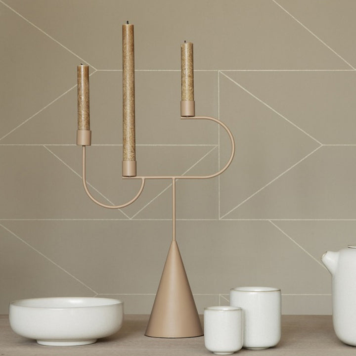 Buy farmhouse furniture Meraki | Minimalist Modern Mediterranean Contemporary Candlestick Holder - Modern Cottage Farmhouse Furniture