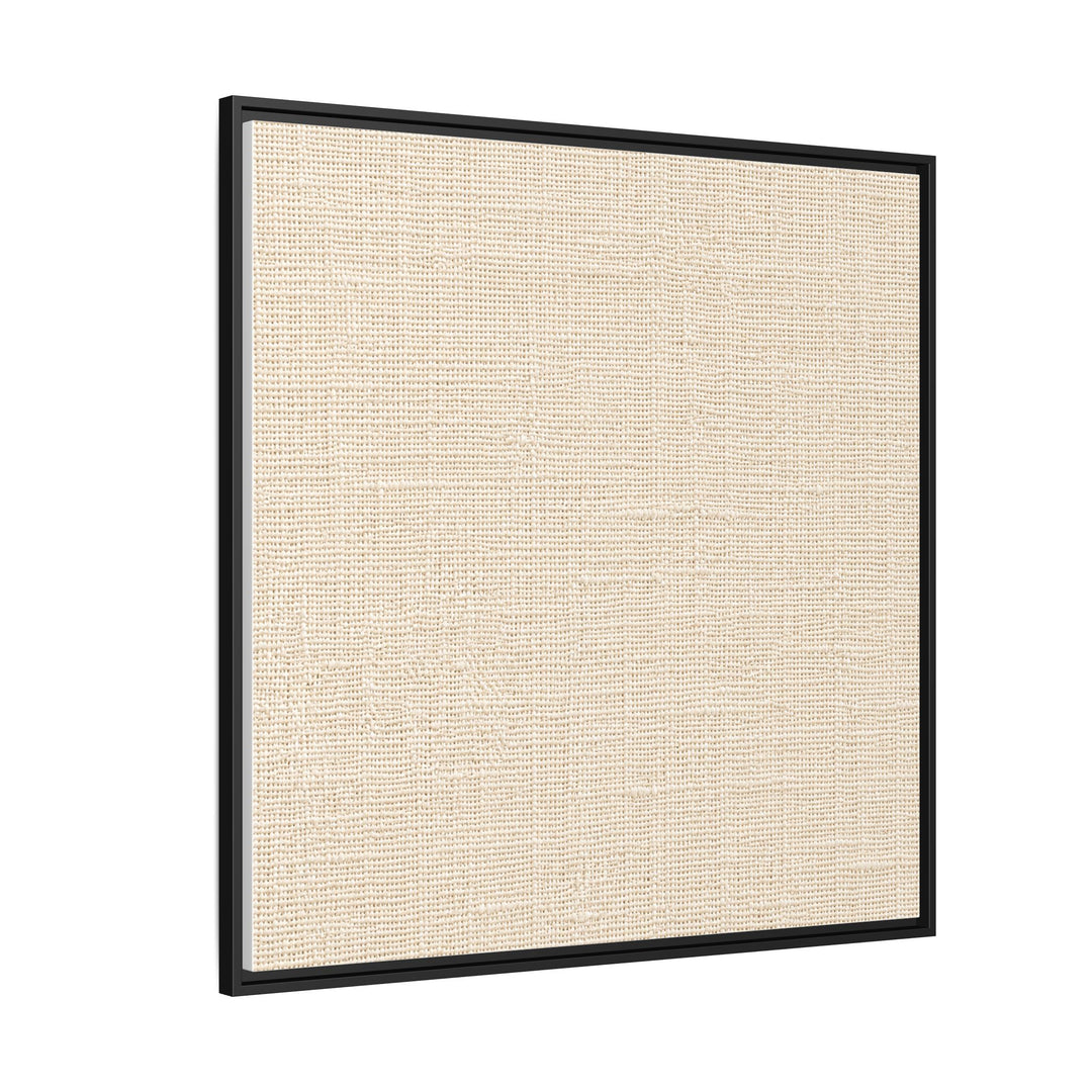 Woven Art Sage &amp; Cream Framed Canvas Wall Art