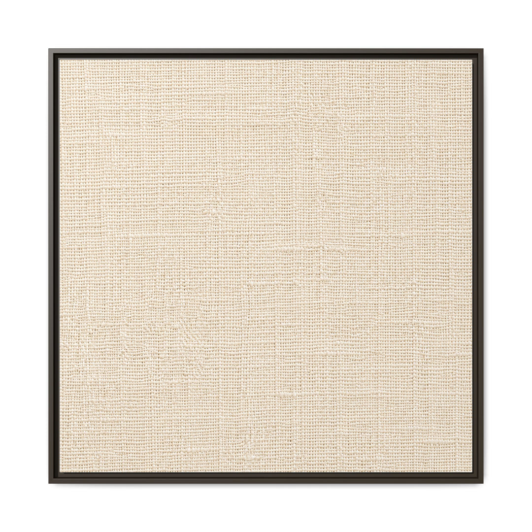 Woven Art Sage &amp; Cream Framed Canvas Wall Art