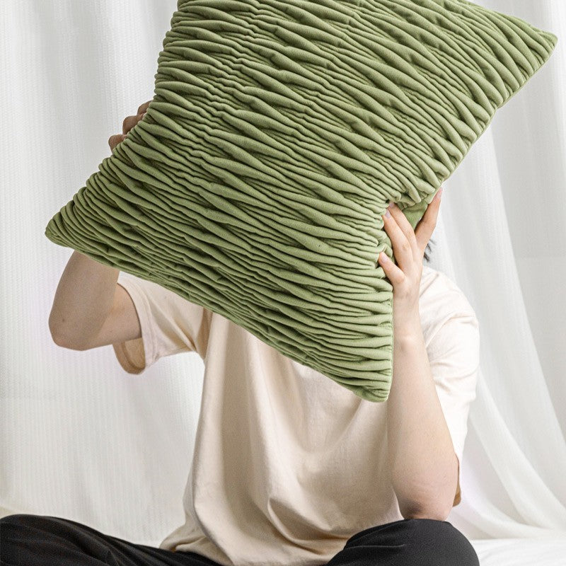 Buy farmhouse furniture Chloeros | Green Textured Mediterranean Sofa Throw Pillows - Modern Cottage Farmhouse Furniture