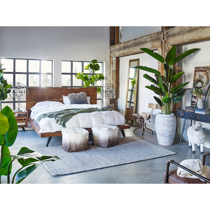 Buy farmhouse furniture Madagascar Mediterranean Farmhouse Platform Bed King - Modern Cottage Farmhouse Furniture