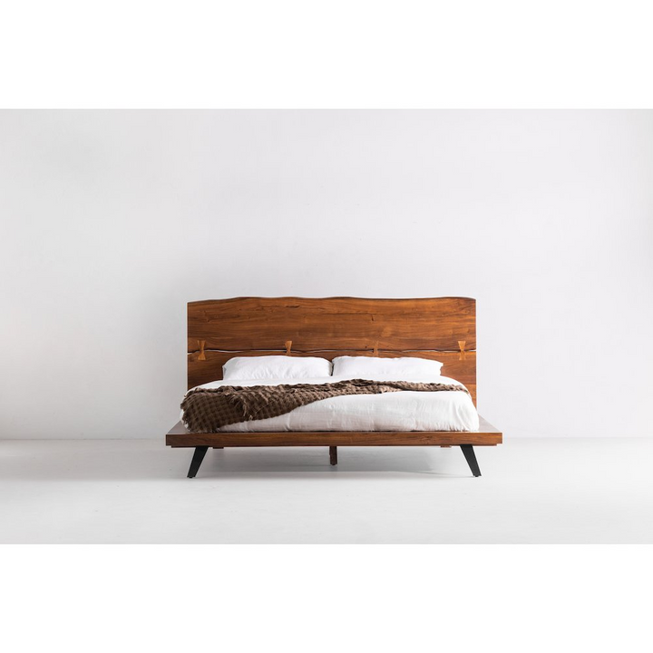 Buy farmhouse furniture Madagascar Mediterranean Farmhouse Platform Bed King - Modern Cottage Farmhouse Furniture