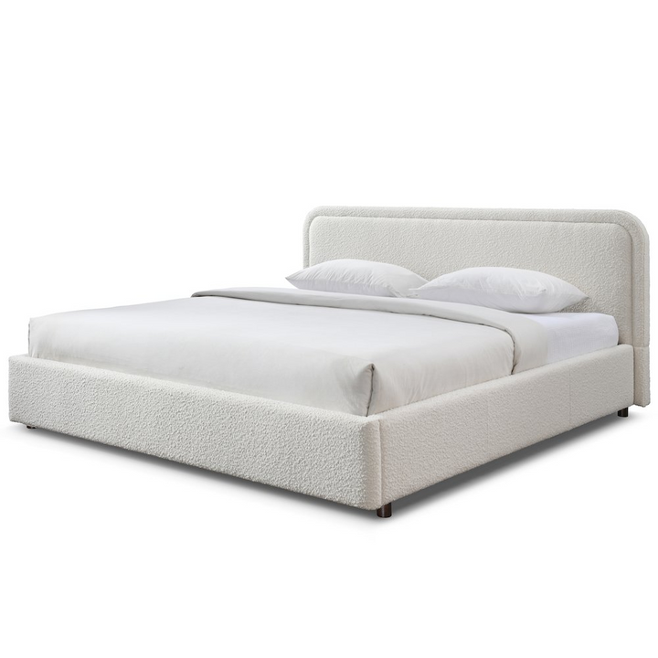 Buy farmhouse furniture The Toscana Bouclé Estate King Bed - Modern Cottage Farmhouse Furniture