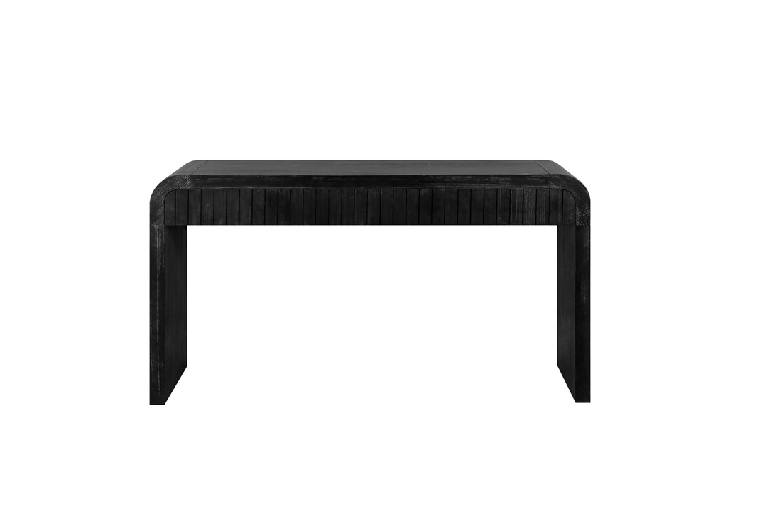 Buy farmhouse furniture Granada 59" Spanish Mediterranean Tuscan Farmhouse Foyer Console Table – Antique Black - Modern Cottage Farmhouse Furniture