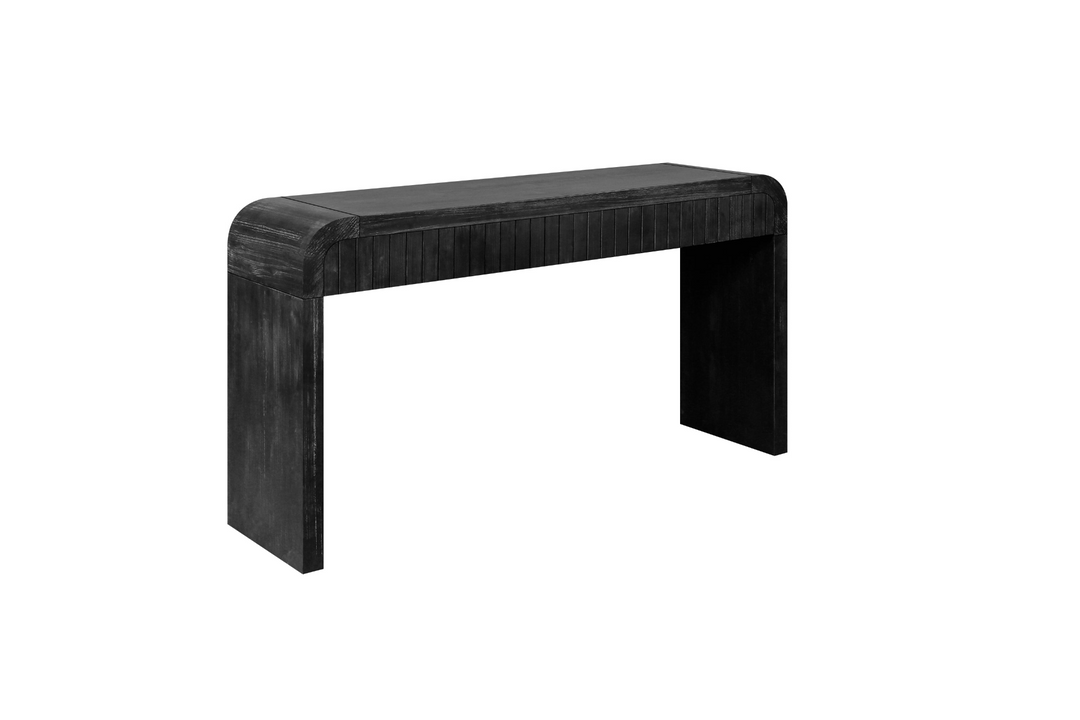 Buy farmhouse furniture Granada 59" Spanish Mediterranean Tuscan Farmhouse Foyer Console Table – Antique Black - Modern Cottage Farmhouse Furniture