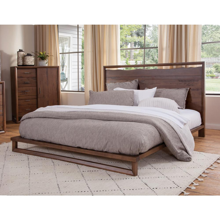 Buy farmhouse furniture Lofton King Mediterranean Farmhouse Platform Bed - Modern Cottage Farmhouse Furniture