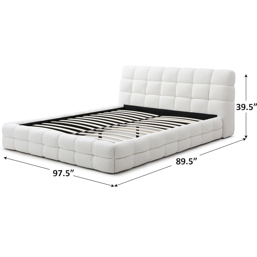 Buy farmhouse furniture Sereno Mediterranean Farmhouse King Platform Bed - Modern Cottage Farmhouse Furniture