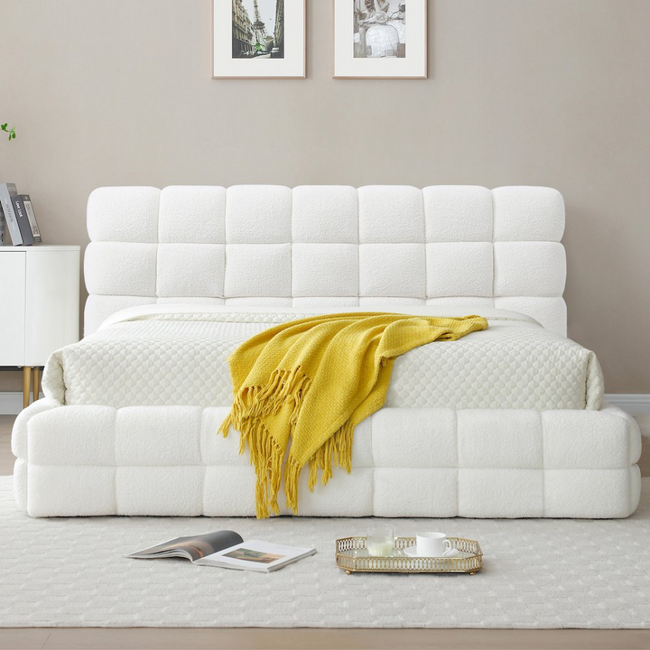Buy farmhouse furniture Sereno Mediterranean Farmhouse King Platform Bed - Modern Cottage Farmhouse Furniture