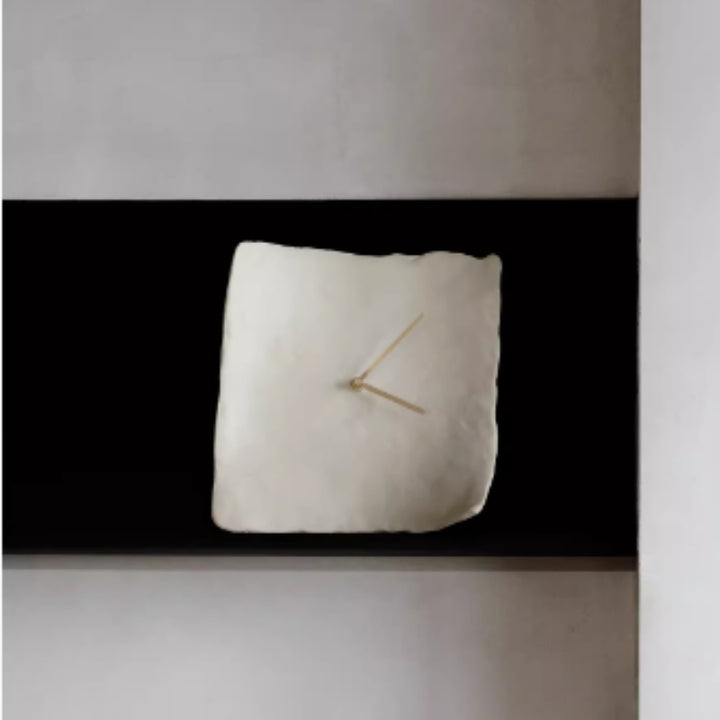 Buy farmhouse furniture Santorini Stone Mediterranean Luxury Minimalist Wall Clock - Modern Cottage Farmhouse Furniture