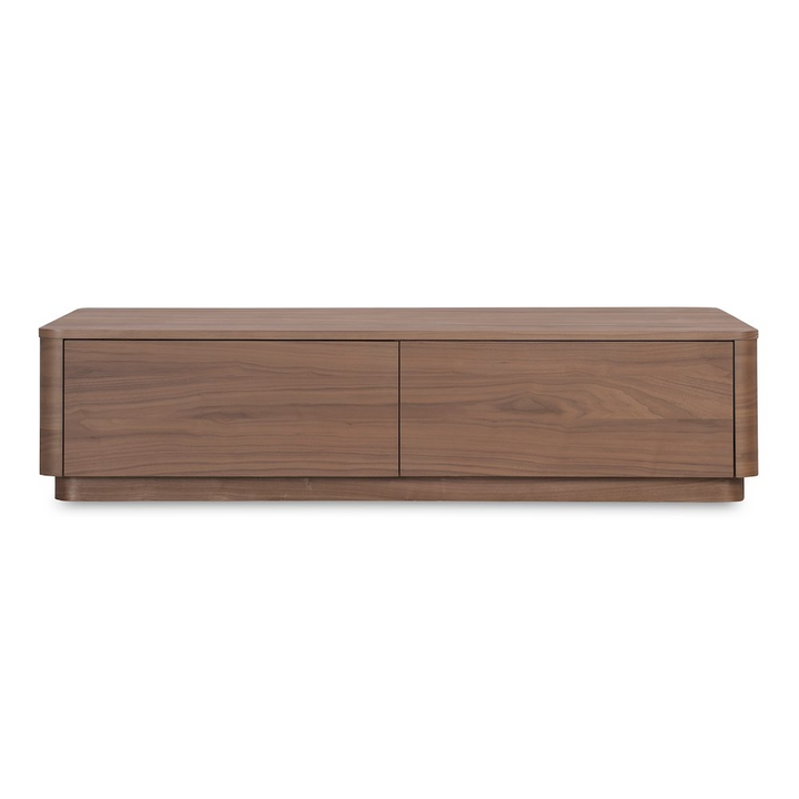 Buy farmhouse furniture Éclat Round Off Mediterranean Farmhouse Coffee Table Walnut Brown - Modern Cottage Farmhouse Furniture