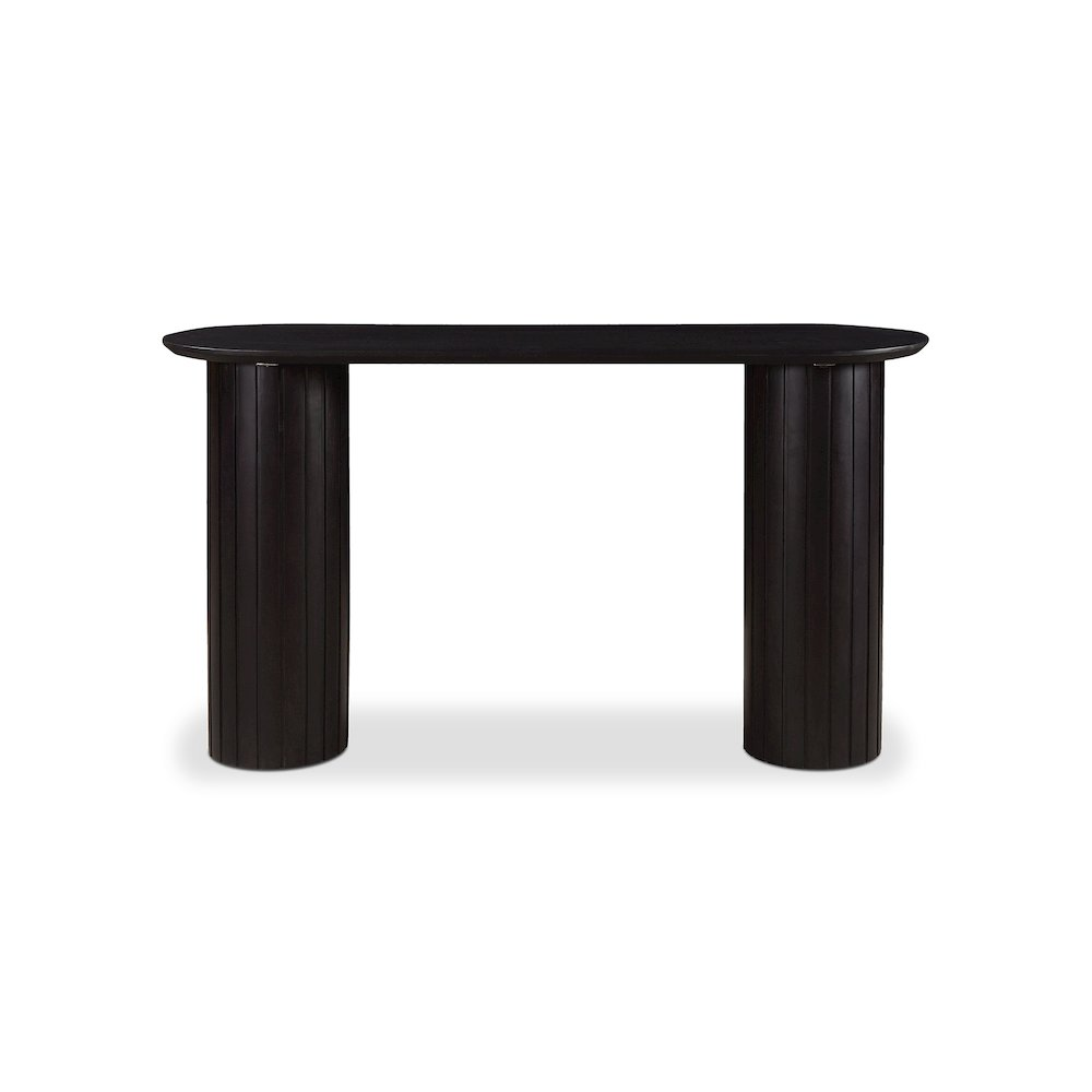Buy farmhouse furniture Povera Farmhouse Foyer Console Table Black - Modern Cottage Farmhouse Furniture