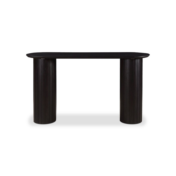 Buy farmhouse furniture Povera Farmhouse Foyer Console Table Black - Modern Cottage Farmhouse Furniture