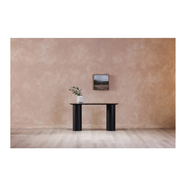 Buy farmhouse furniture Povera Farmhouse Foyer Console Table Black - Modern Cottage Farmhouse Furniture