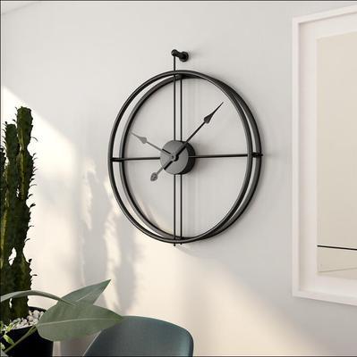 Buy farmhouse furniture Capri | Modern Mediterranean Luxury Iron Wall Clock - Modern Cottage Farmhouse Furniture