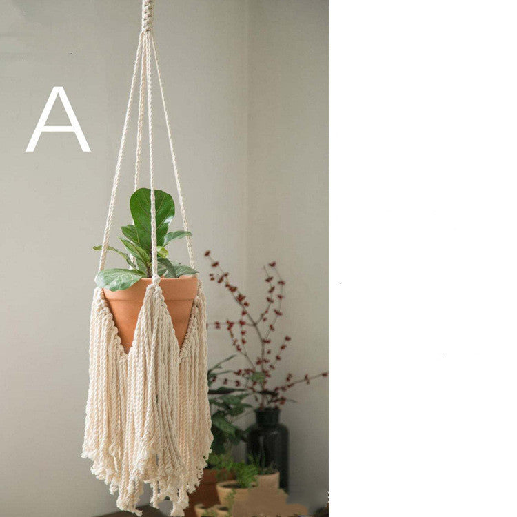 Buy farmhouse furniture Boho Plant Hanging Spider Plant Net Bag Decoration - Modern Cottage Farmhouse Furniture