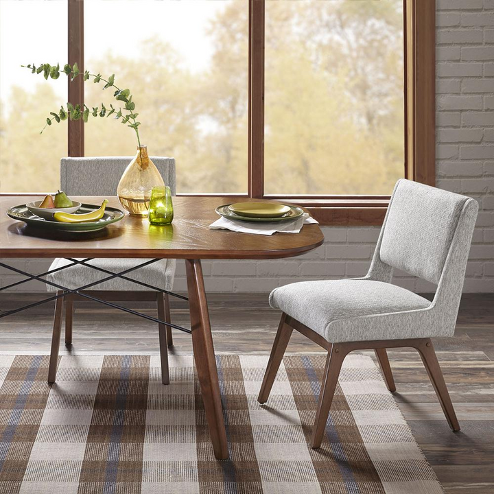 Buy farmhouse furniture The Paris | Beautiful Tan Upholstered Dining Side chair (set of 2) - Modern Cottage Farmhouse Furniture