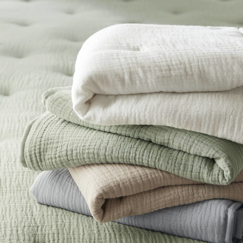 Buy farmhouse furniture Breeze Cotton Gauze Embroidered Euro Sham, Taupe color - Modern Cottage Farmhouse Furniture