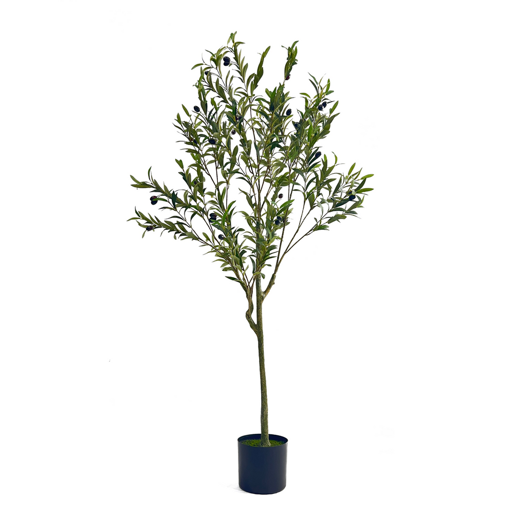 Buy farmhouse furniture Large Mediterranean Farmhouse Artificial Olive Tree 59in - Modern Cottage Farmhouse Furniture