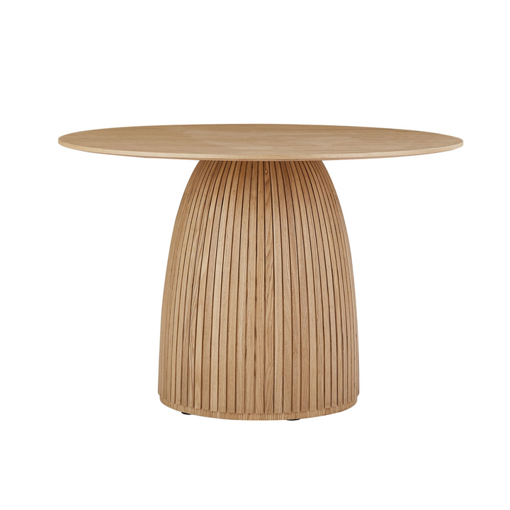 Buy farmhouse furniture Round Dining Table Modern Wood Kitchen Table 47.24&