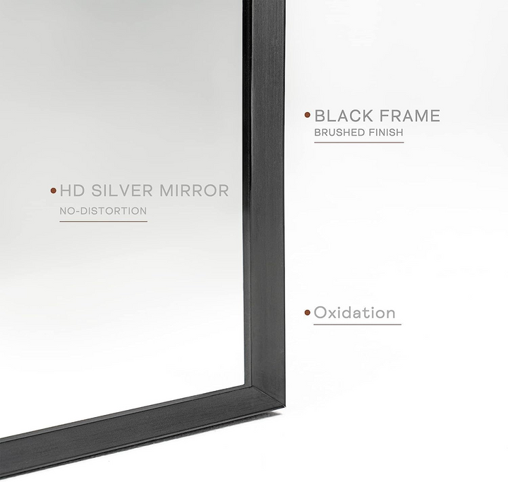 Buy farmhouse furniture Buy Best Farmhouse Arched Mirror | 24x36 Black Metal Framed Rustic Wall Mirror - Modern Cottage Farmhouse Furniture