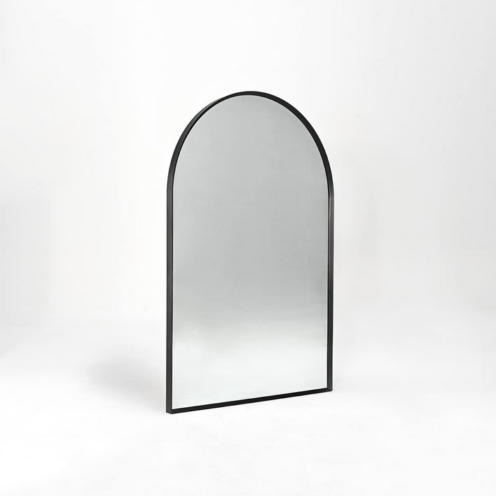 Buy farmhouse furniture Buy Best Farmhouse Arched Mirror | 24x36 Black Metal Framed Rustic Wall Mirror - Modern Cottage Farmhouse Furniture