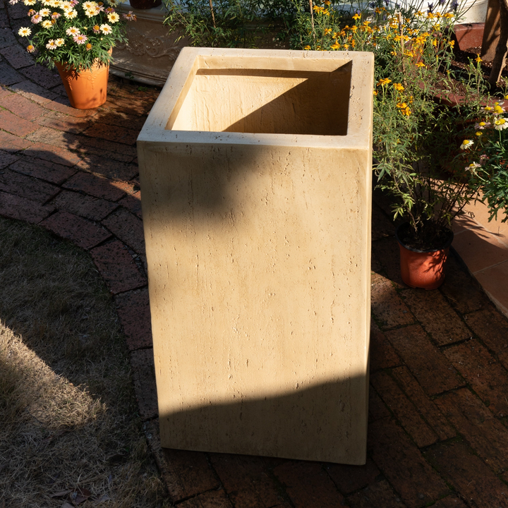 Buy farmhouse furniture MGO Handmade Planter Box with Travertine Finish - 27&