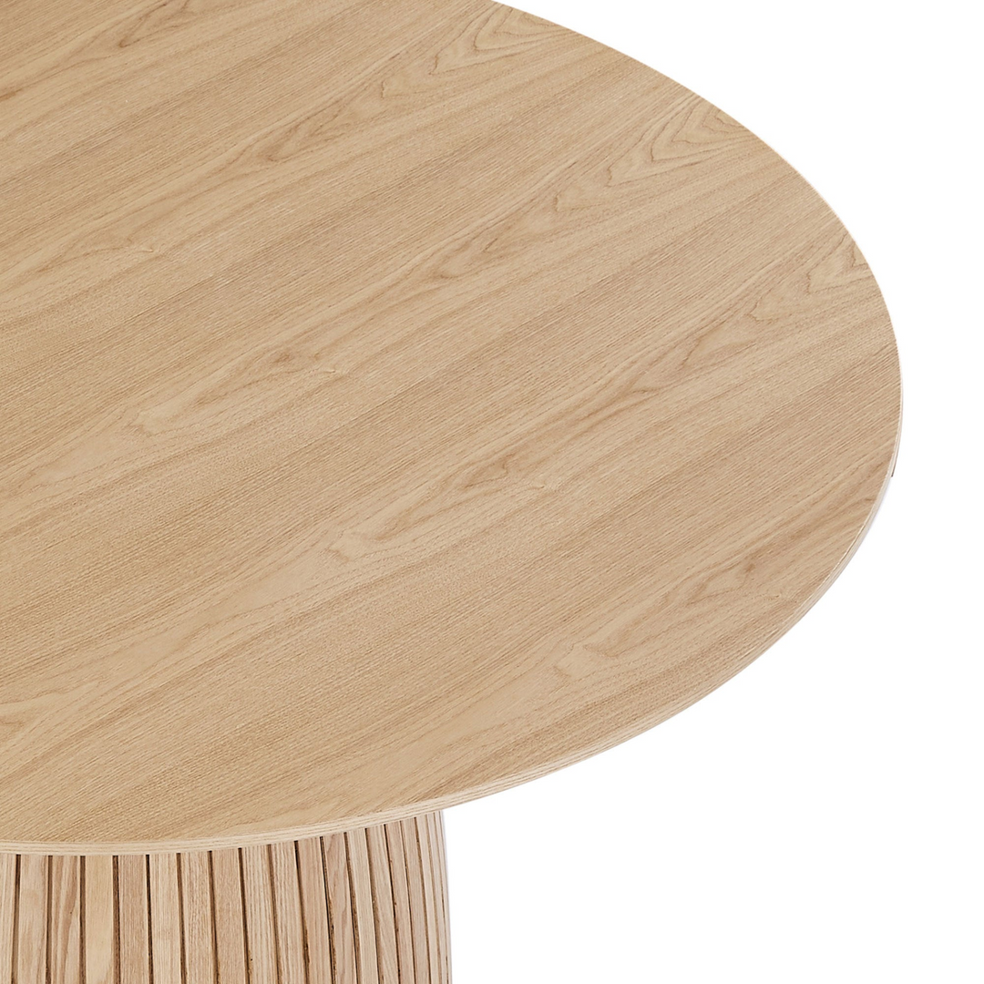 Buy farmhouse furniture Round Dining Table Modern Wood Kitchen Table 47.24&