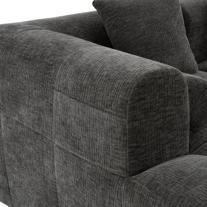 Buy farmhouse furniture Grey Full-Compressed Bubble European Farmhouse Modular Sectional Sofa Couch - Modern Cottage Farmhouse Furniture