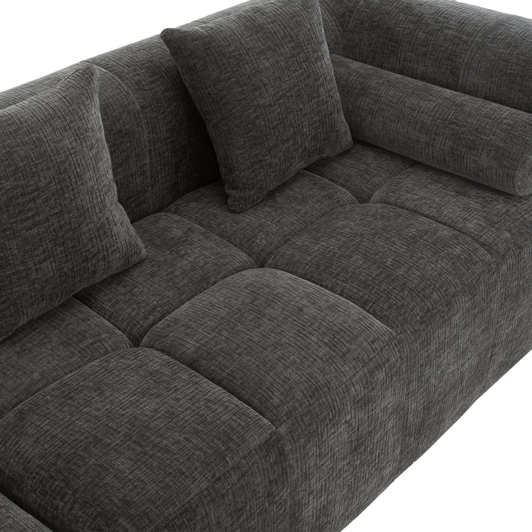 Buy farmhouse furniture Grey Full-Compressed Bubble European Farmhouse Modular Sectional Sofa Couch - Modern Cottage Farmhouse Furniture