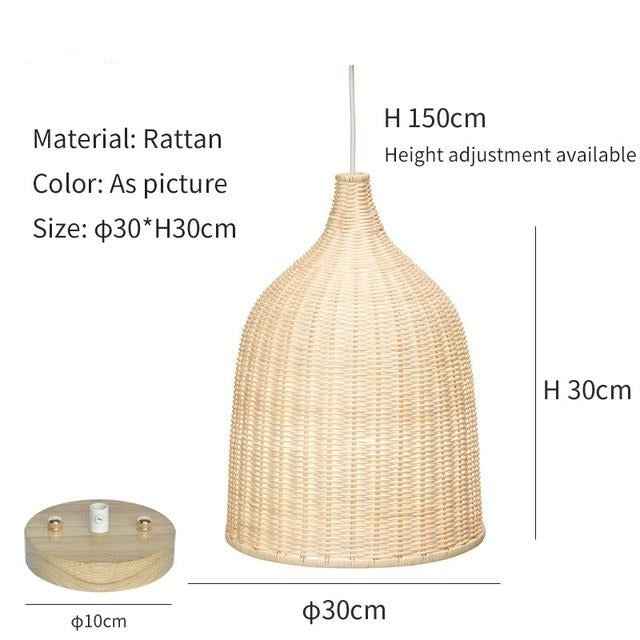 Buy farmhouse furniture Modern Boho Rattan Bamboo Chandelier - Modern Cottage Farmhouse Furniture