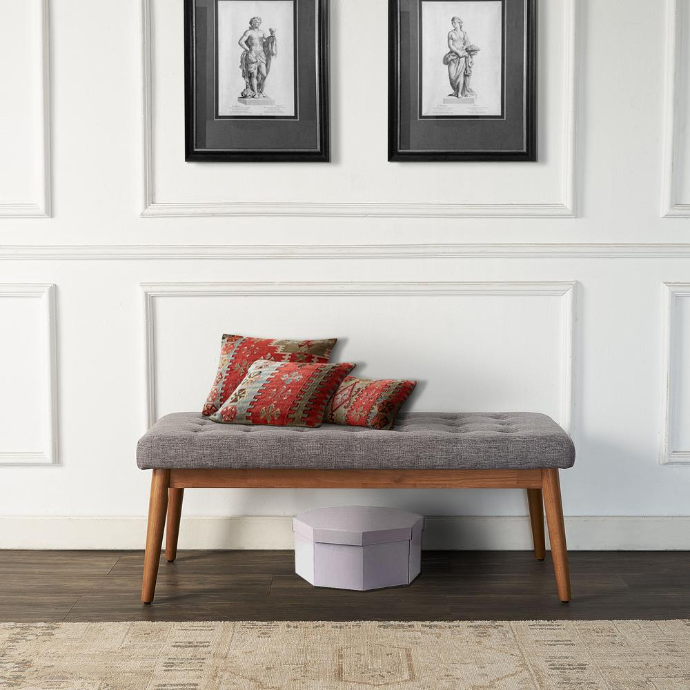 Buy farmhouse furniture Mediterranean Farmhouse Wooden Gray Modern Landon Dining Bench - Modern Cottage Farmhouse Furniture