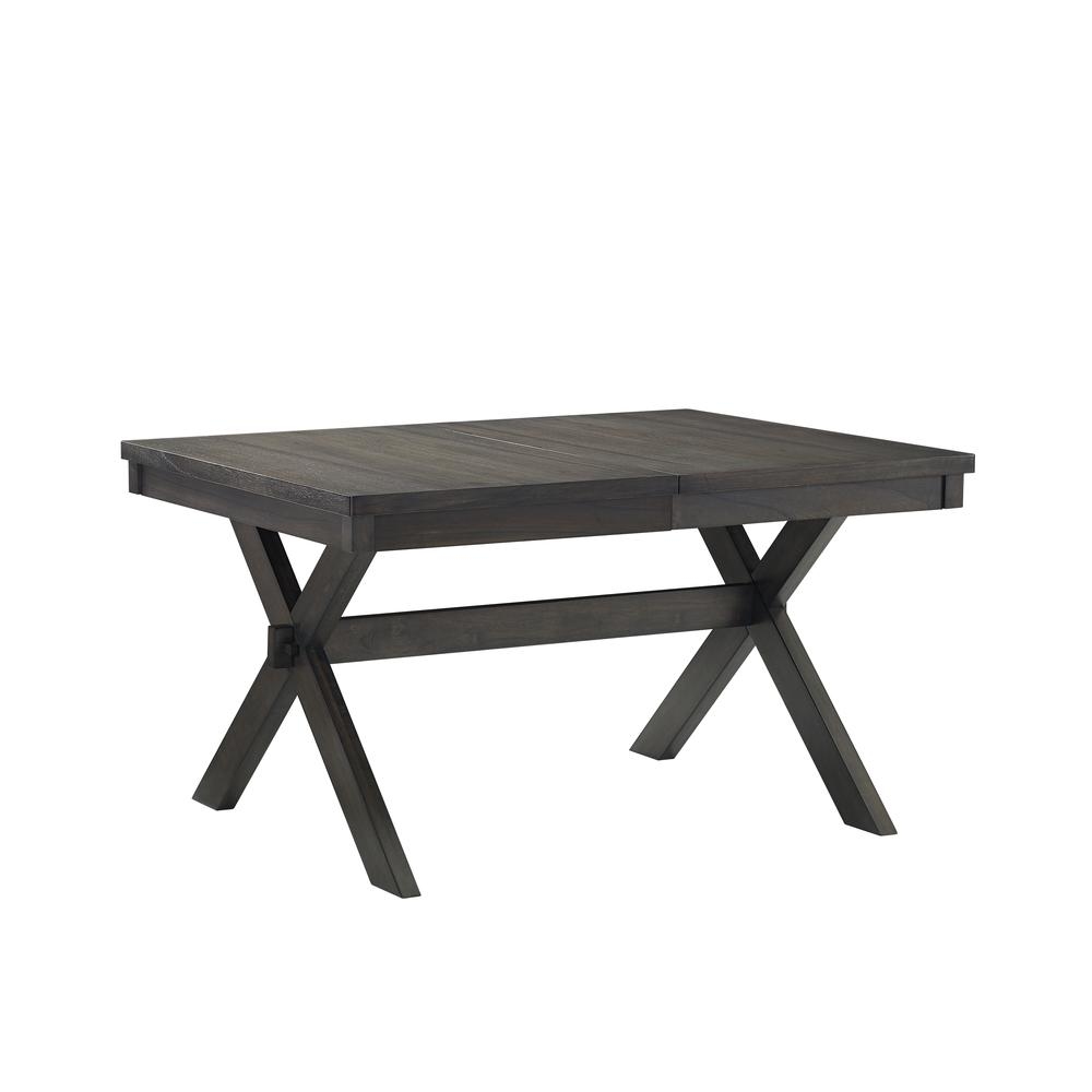Buy farmhouse furniture Hayden Dining Table - Modern Farmhouse Design with 18" Extension Leaf, Seats Up to 8 People, Sturdy Trestle Base - Modern Cottage Farmhouse Furniture