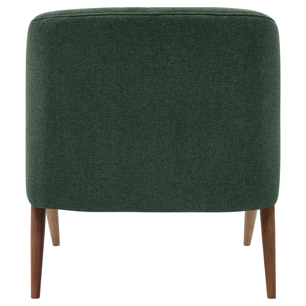 Buy farmhouse furniture Florence Mediterranean Contemporary Fabric Accent Chair – Brown Legs - Modern Cottage Farmhouse Furniture