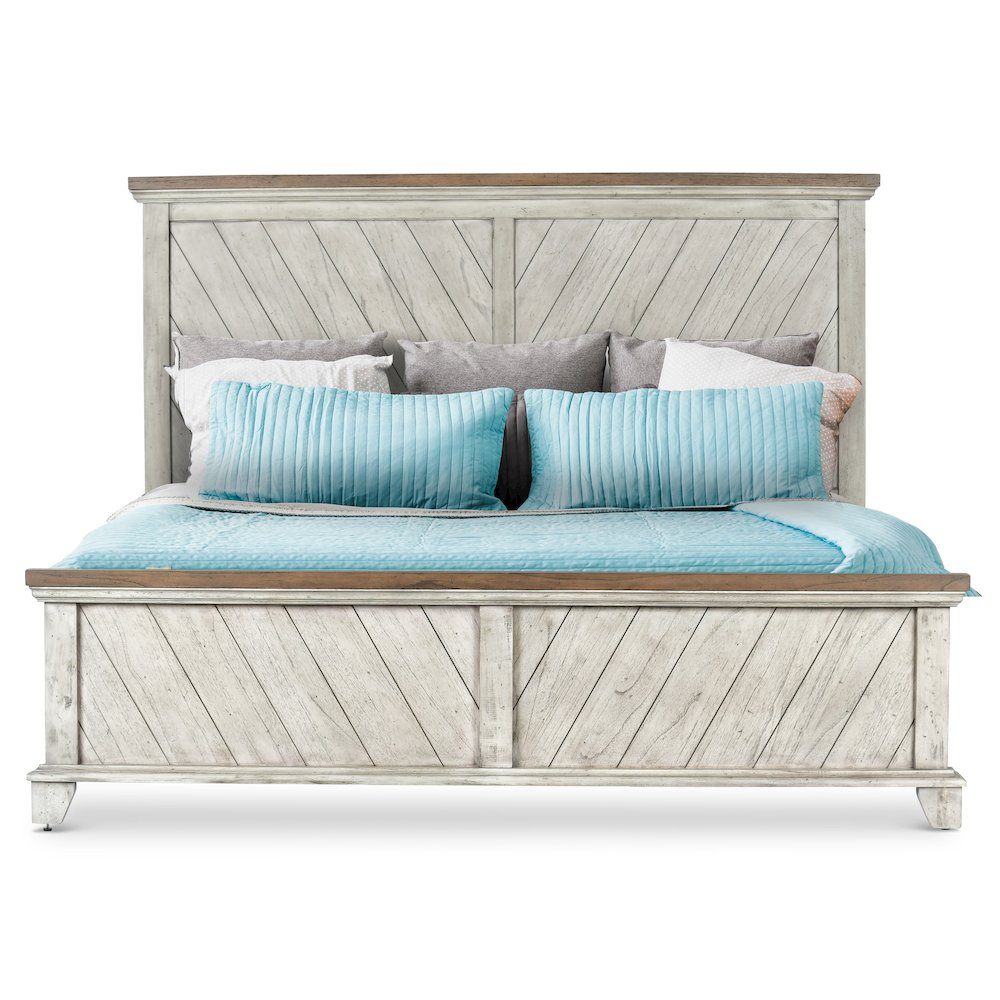 Buy farmhouse furniture Tuscan Heritage Mediterranean Farmhouse King Bed - Modern Cottage Farmhouse Furniture