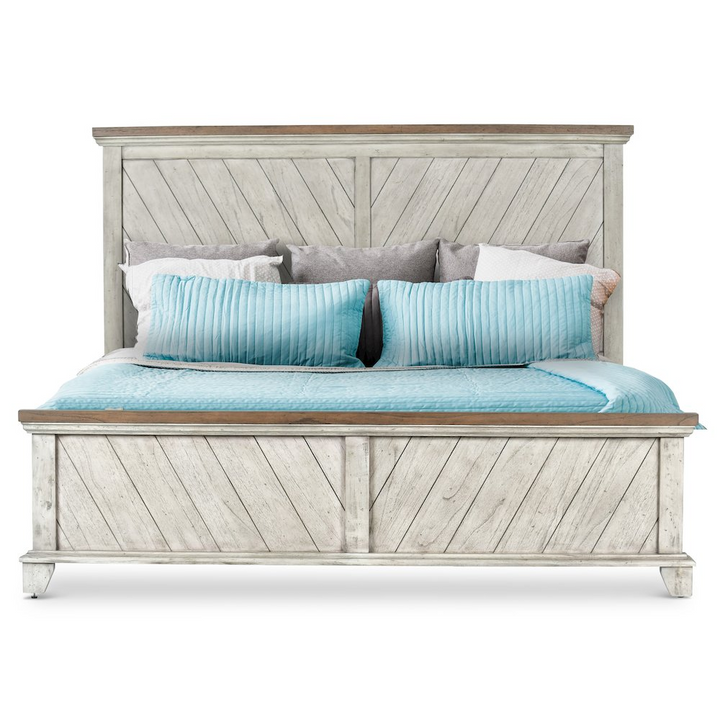 Buy farmhouse furniture Tuscan Heritage Mediterranean Farmhouse King Bed - Modern Cottage Farmhouse Furniture