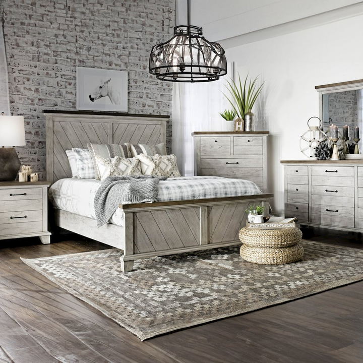 Buy farmhouse furniture Tuscan Heritage Mediterranean Farmhouse King Bed - Modern Cottage Farmhouse Furniture