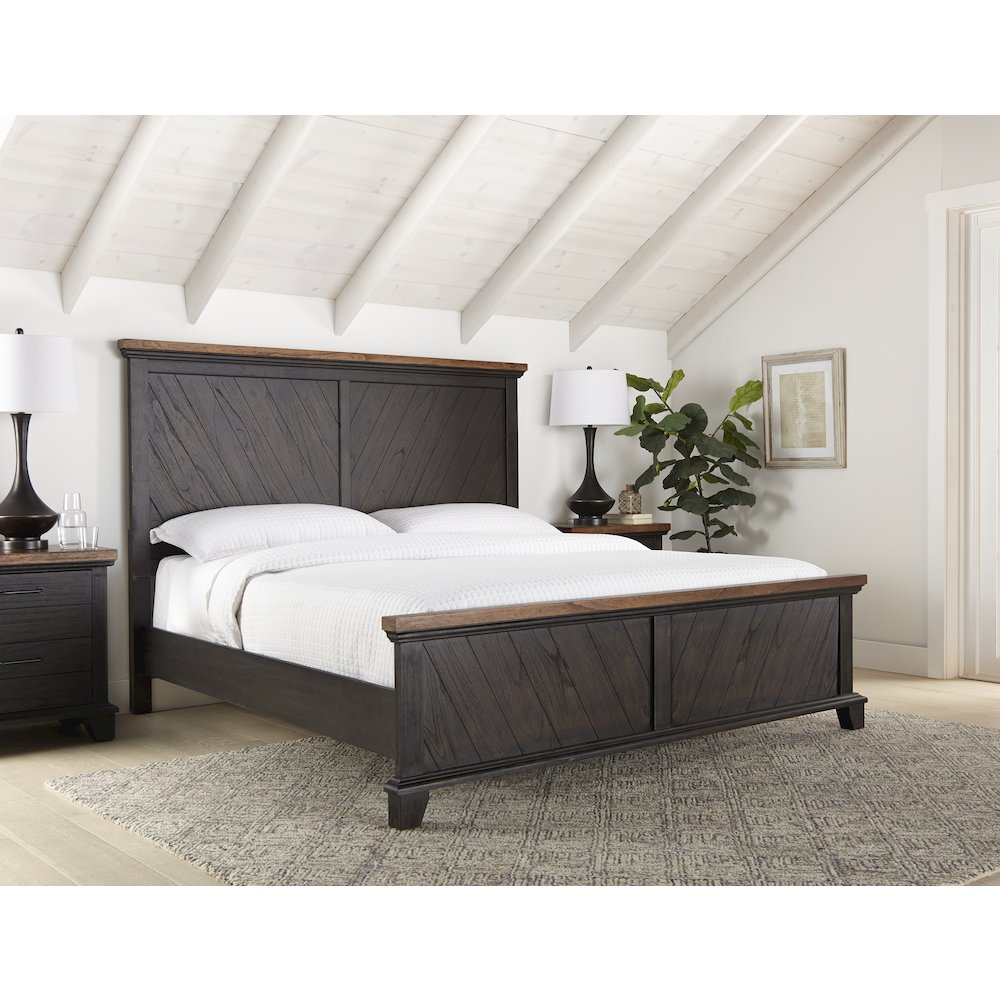 Buy farmhouse furniture Casa Verona Mediterranean Farmhouse Solid Wood Queen Bed - Modern Cottage Farmhouse Furniture