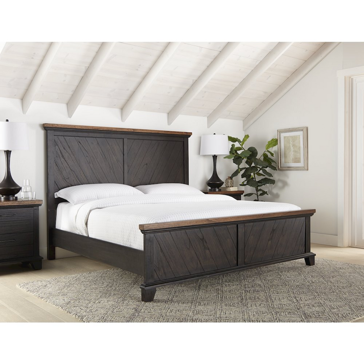 Buy farmhouse furniture Casa Verona Mediterranean Farmhouse Solid Wood Queen Bed - Modern Cottage Farmhouse Furniture