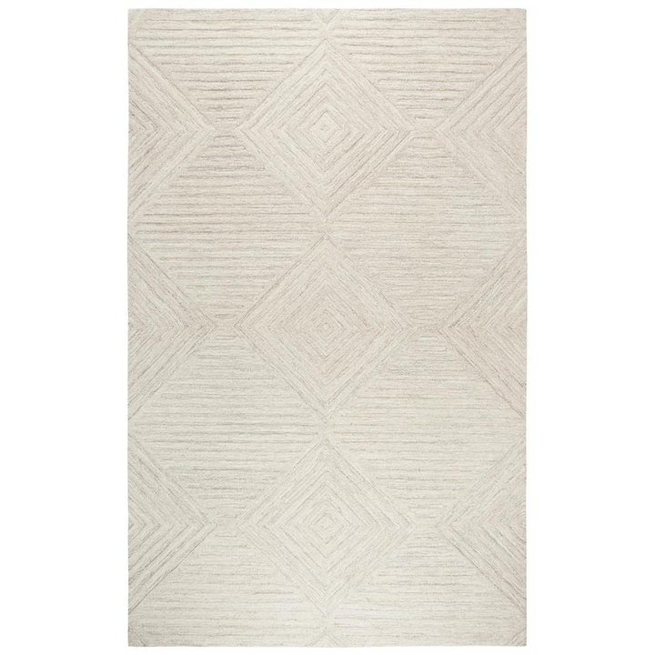 Buy farmhouse furniture Hand Tufted Cut &amp; Loop Pile Wool Rug, 9&