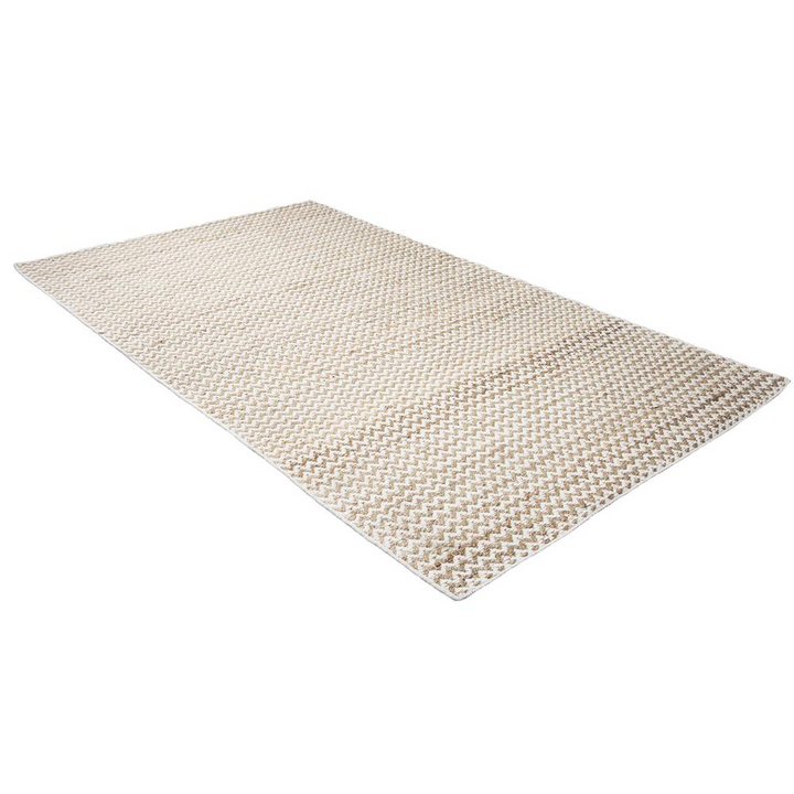 Buy farmhouse furniture Hand Woven Flat Weave Pile Jute/ Wool Rug, 8&