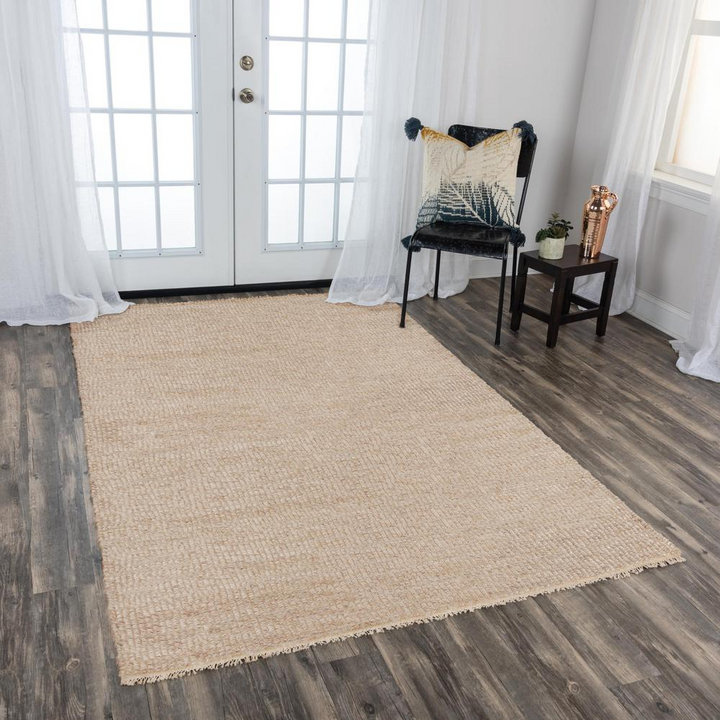 Buy farmhouse furniture Sepia Hand Woven Flat Weave Pile Wool/ Polyester Rug, 5&