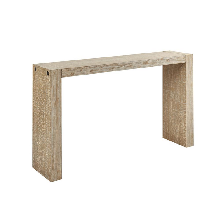 Buy farmhouse furniture Handcrafted Mediterranean wood "64" Console Table - Modern Cottage Farmhouse Furniture