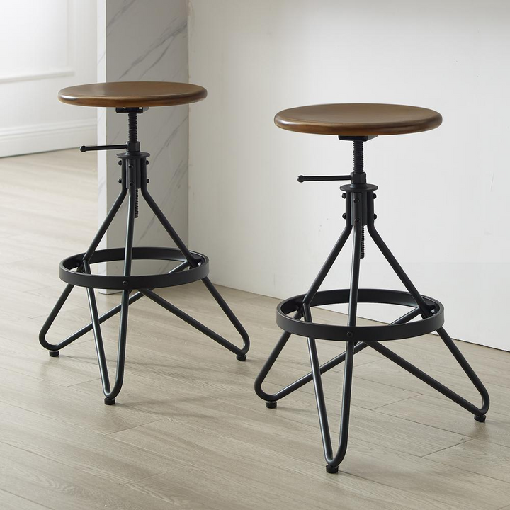 Buy farmhouse furniture Villa Marbella Swivel Counter Bar Stool Collection – Set of 2 - Modern Cottage Farmhouse Furniture